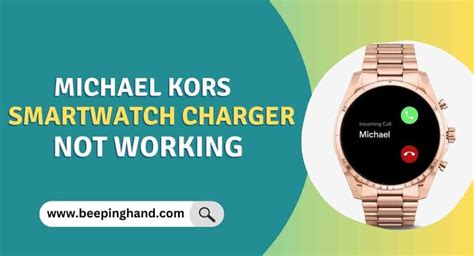 michael kors smartwatch charger not working|Michael Kors grayson smartwatch charger.